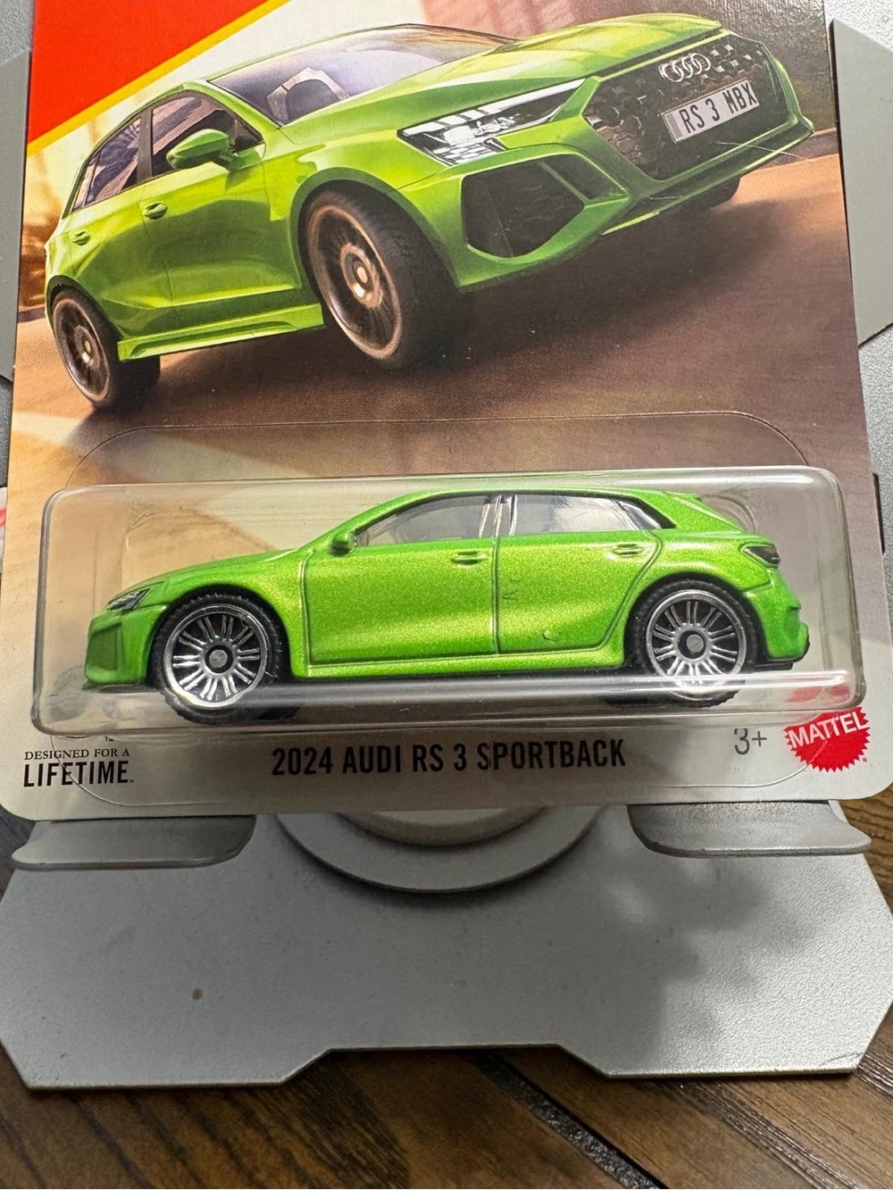 Mattel 2024 Audi RS 3 Sportback Die-Cast Toy Car - Green